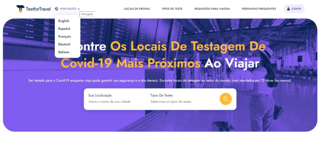 teste covid mundo