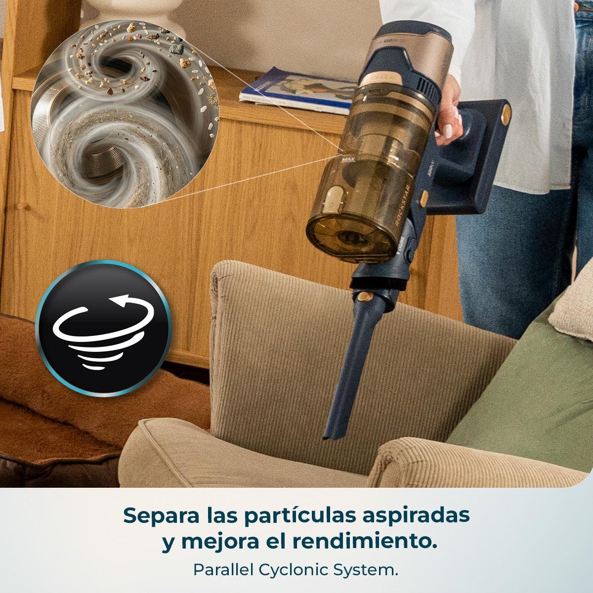 Conga Rockstar RS80 Pet Flex Detect, aspirador vertical Cecotec